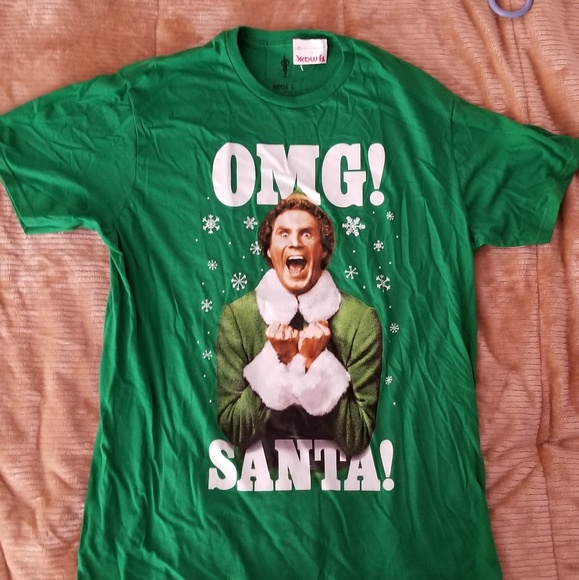 Ripple Junction Other - Elf OMG Santa! Green Shirt NWT